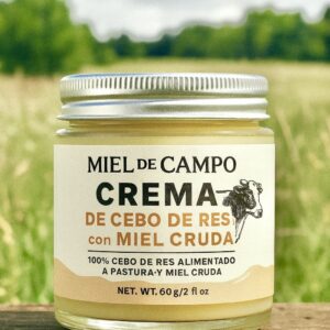 PREVENTA CREMA FACIAL DE CEBO DE RES con miel cruda